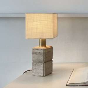Fratelli Mannelli 1960s Travertine Table Light