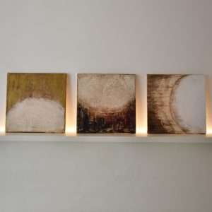 'Moon Tryptich', Daniela Pedrocco, Acrylic on canvas, 2005